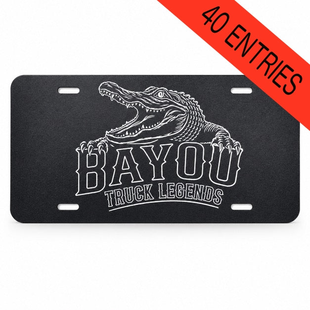 Bayou Truck Legends License Plate